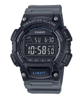 Casio Men's Watch Digital, Black Dial Grey Resin Strap, W-736H-8BVDF